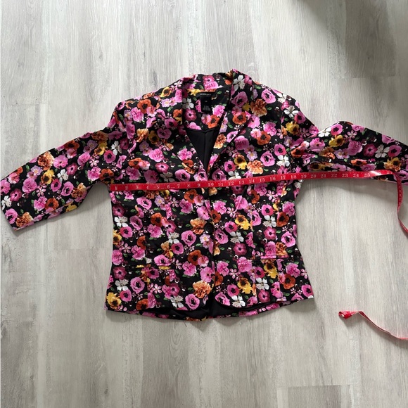 Alison Sheri The Garden Cotton Blazer Size Small Garden Girl - Picture 11 of 12